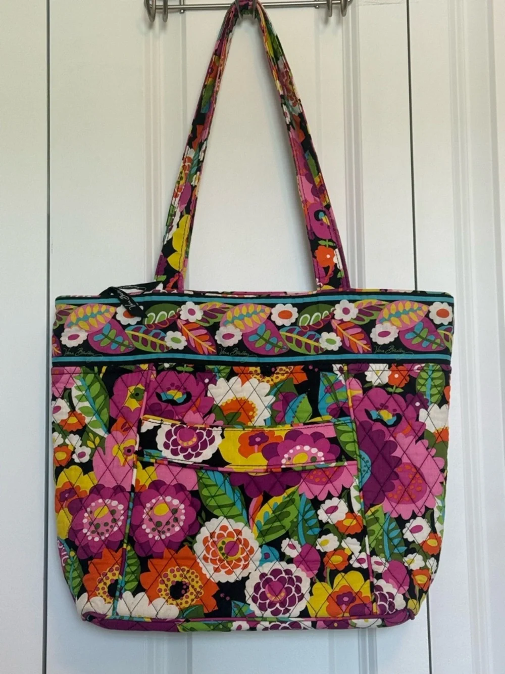 Vera Bradley VaVa Bloom Quilted Floral Tote Bag